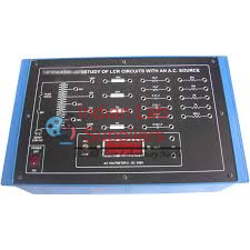 Study of LCR circuits with an AC source having Power Amplifier with power supply and 1 digital meter